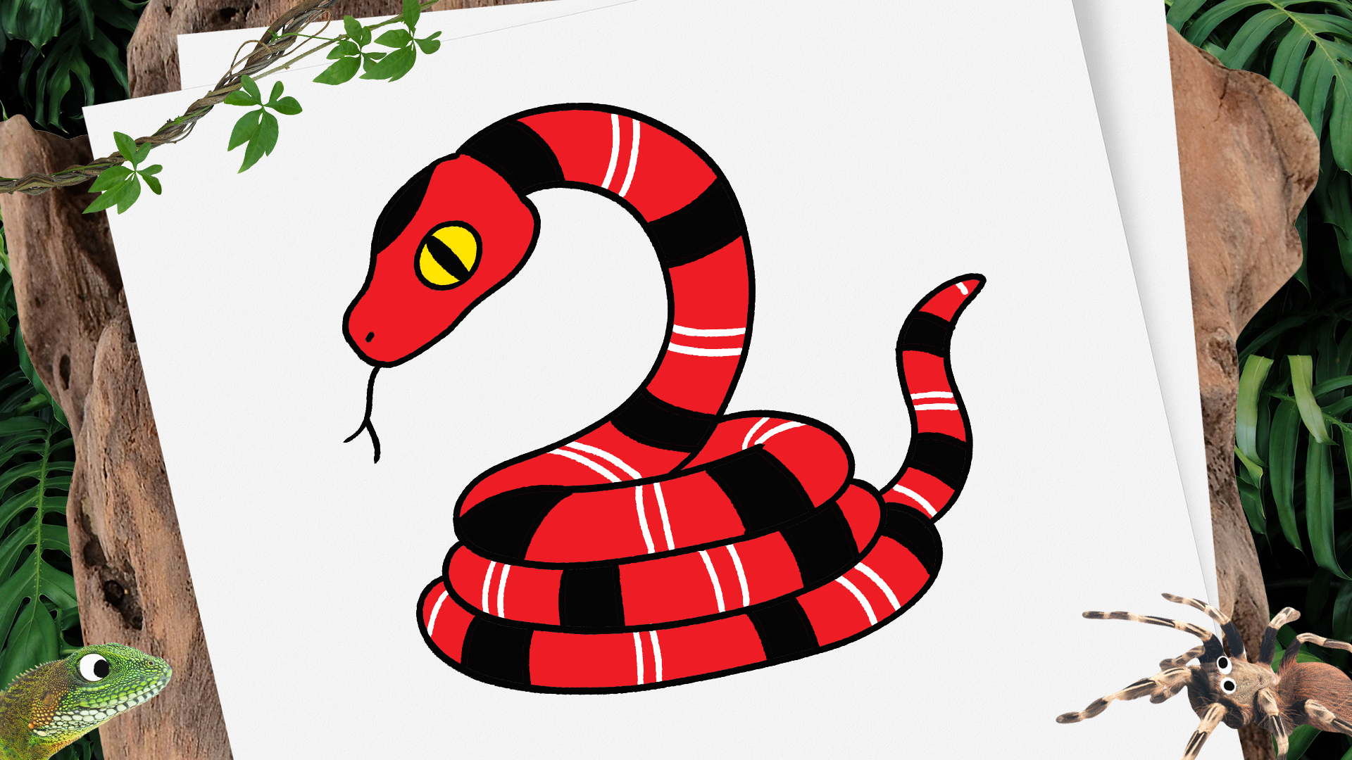 Snake art drawing hi-res stock photography and images - Alamy